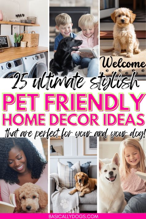 25 Ultimate Stylish Pet Friendly Home Decor Ideas 1 Doggie Bedroom Ideas, Pet Decor Ideas, Dog Friendly Living Room, Dog Room Design, Dog Nook, Dogs Room, Photo Gallery Wall, Dog Crate Table, Pet Feeding Area