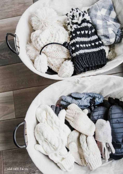 Winter Hat And Mitten Storage, Storage For Hats And Gloves Entryway, How To Store Winter Hats And Gloves, Organize Winter Accessories, How To Store Hats And Gloves, How To Organize Winter Hats And Gloves, Storage For Winter Hats And Gloves, Winter Hat Organization, Hat And Mitten Storage Entryway