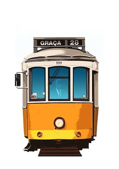 Train Tattoo, Lisbon Tram, Back Office, Hanoi Vietnam, Europe Summer, Porto Portugal, Lisbon Portugal, Instagram Highlight Icons, Illustrations And Posters