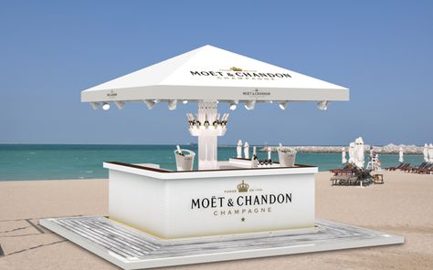 Moet Champagne Corner Bar Dubai Airport on Behance Corner Bars For Home, Champagne Tables, Corner Bars, Beach Restaurant Design, Moet Champagne, Bar Corner, Moët Chandon, Cart Design, Corner Bar