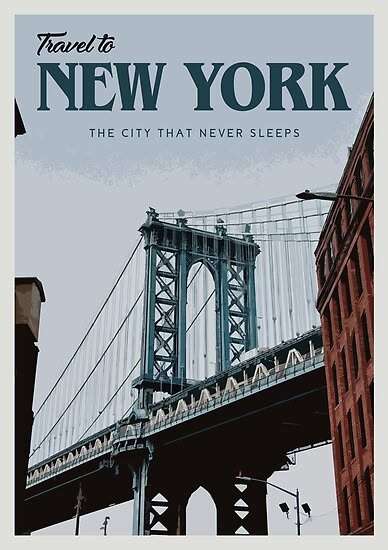 New York – Travel posters are inspired by the most beautiful places from around the world. • Millions of unique designs by independent artists. Find your thing. Nyc Vintage Poster, Aesthetic Vintage Posters Wall, New York Retro Poster, Brooklyn Nine Nine Poster Vintage, Poster Prints New York, Vintage City Posters, Nyc Poster Aesthetic, New York Vintage Aesthetic, New York Vintage Poster