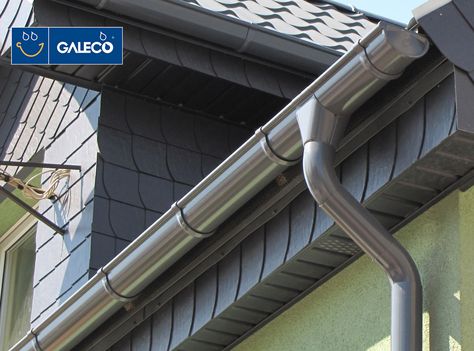 Galvanized Gutters, House Gutters, Talang Air, Seamless Gutters, Gutter Repair, How To Install Gutters, Rain Gutters, Metal Roof, 인테리어 디자인