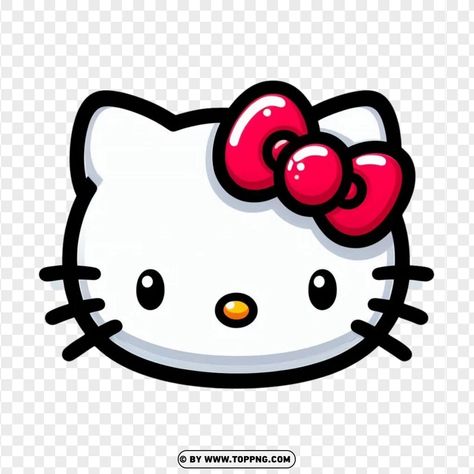 Hello Kitty Stickers Png, Hello Kitty Winking, Hello Kitty Apple Watch, Hello Kitty Apple, Hello Kitty Png, Hello Kitty Head, Kitty Png, Cute Cartoon Art, Hello Kitty Stickers