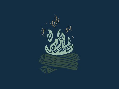 Campfire Illustration, Infographic Inspiration, Fire Designs, Animation Reference, Sketchbook Journaling, Coffee Company, Tee Shirt Designs, Creative Expressions, Campfire