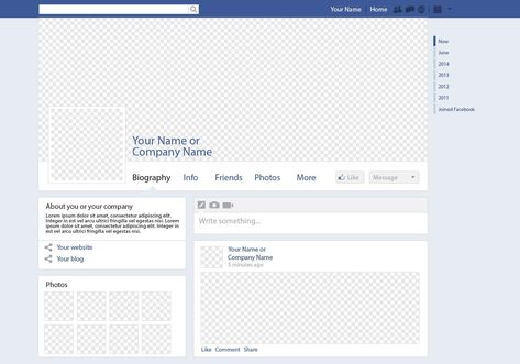 Social Media Page Vector Mockup Facebook Page Mockup, Facebook Mockup, Social Media Pages, Mockup, Vector Art, Art Images, Template Design, The Social, Vector Free