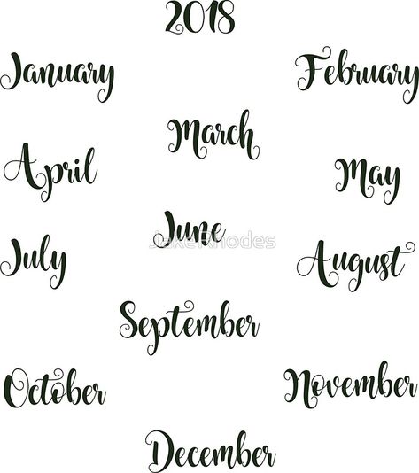 Month Name, Aesthetic Covers, Bullet Journal Minimalist, Journal And Planner, Name Covers, Black And White Stickers, Calendar Ideas, Diy Calendar, Bullet Journal Notebook