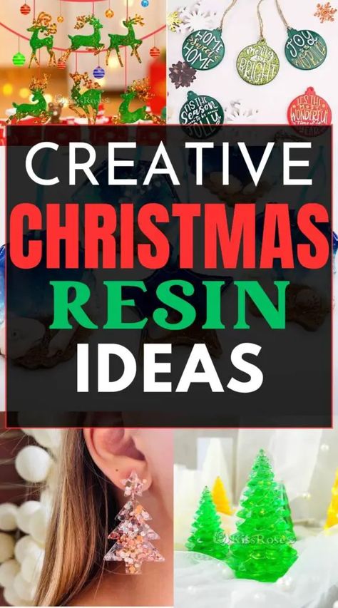 Christmas Resin Ideas, Christmas Crafts To Sell Make Money, Diy Resin Gifts, Baby Food Jar Crafts, Profitable Crafts, Trending Christmas, Christmas Resin, Resin Crafts Tutorial, Diy Resin Projects