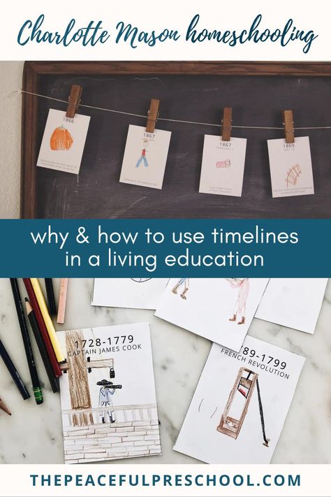 Homeschool History Timeline, Elementary History Lessons, Homeschool Area, Homeschool Tools, Personal Timeline, Peaceful Press, Elementary History, Make A Timeline, Charlotte Mason Homeschool