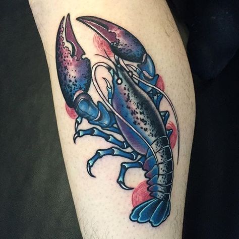 Crayfish Tattoo, Crawfish Tattoo, Maine Tattoo, Lobster Tattoo, Ocean Sleeve Tattoos, Tropical Tattoo, Fire Fighter Tattoos, Tattoo Pictures, Latest Tattoos