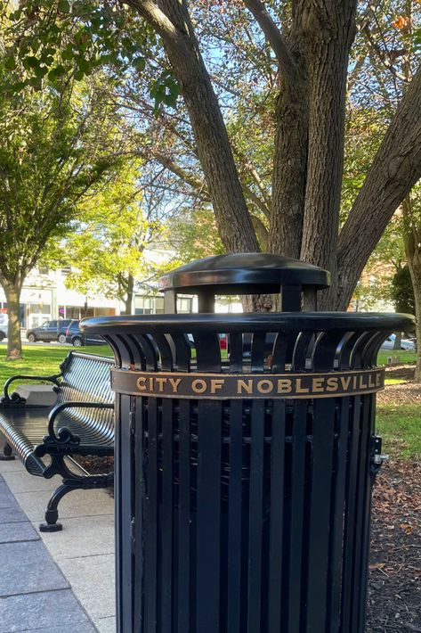 Personalized trash cans - one of the many ways you can add visual interest and community branding to site furnishings. Contact Keystone Ridge Designs today to learn more about custom trash can options. Public Trash Can, Community Branding, Street Trash, Commemorative Plaque, Custom Plaques, Public Square, Site Design, Amazing Places, Main Street