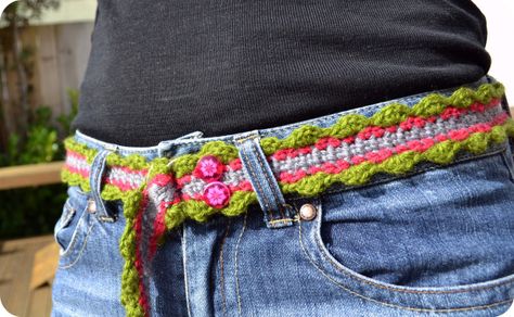 Crochet Belt Free Pattern Crocheted Belt, Belt Patterns, Crochet Belt, Mode Crochet, Love Crochet, Knit Or Crochet, Bead Crochet, Designer Bag, Crochet Accessories