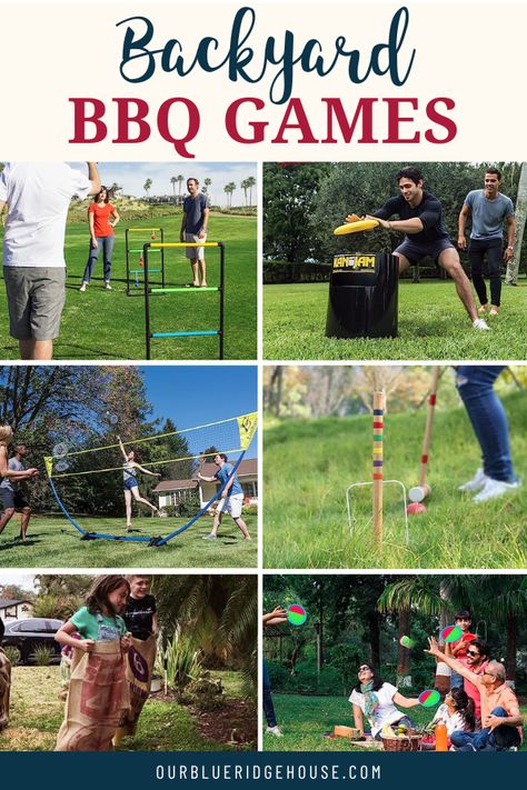 Welcome to the ultimate guide to backyard BBQ games! Whether you’re planning a small gathering of friends and family or a larger party, having some fun games at your next BBQ will make it a memorable event! See the games... #backyard #familygames #bbq #games Family Bbq Games, Bbq Games For Adults, Backyard Games For Adults, Backyard Bbq Games, Yard Pong, Fun Backyard Games, Cookout Games, Camp Festival, Small Bbq