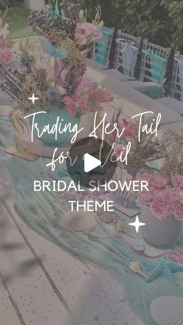 279 likes, 7 comments - bridetobe.boulevard on March 4, 2024: "✨SAVE this for your future wedding planning & inspiration! 💍2024 Bridal Shower Themes part twenty eight - Trading Her Tail for a Ve...". Little Mermaid Bridal Shower Ideas, Mermaid Bridal Shower Ideas, Theme Bridal Shower Ideas, Mermaid Bridal Showers, Bridal Shower Themes, 2024 Bride, Bride Inspiration, Planning Inspiration, Shower Themes