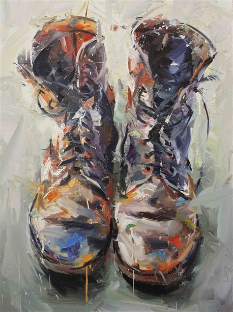 Shoe Art, 그림 그리기, Painting Inspiration, Love Art, Artist Inspiration, Amazing Art, Diamond Painting, Painting & Drawing, Art Inspo