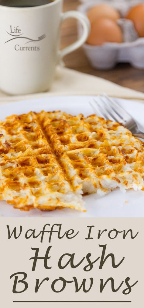 Mini Waffle Recipes, Waffle Iron Hash Browns, Dash Waffle Maker, Waffle Maker Ideas, Mini Waffle Maker Recipes, Mini Waffle Recipe, Hashbrown Waffles, Breakfast Hash Recipes, Mini Waffles