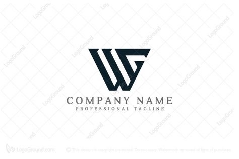 Gw Logo, Wg Logo, G Logo Design, Security Logo, Mobile Icon, Typographic Logo, Print Media, Buy Logo, Letter W