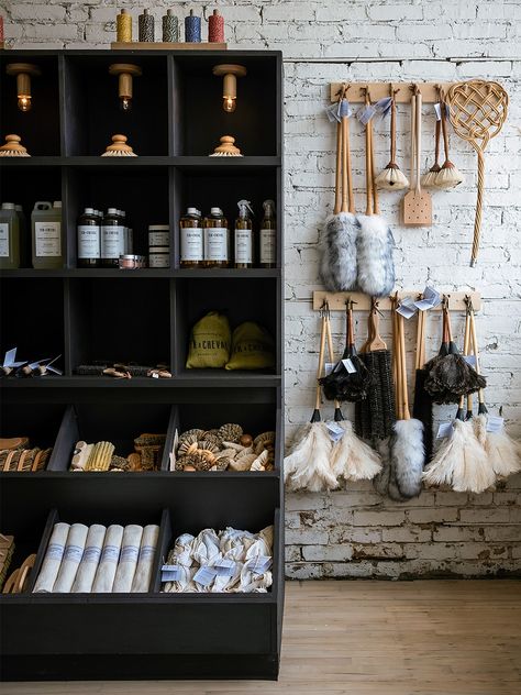 Brooms And Brushes, Farm Store, Dentist Office, Tin Ceiling, Store Displays, Store Interior, Brooms, Shop Interiors, Shop Display