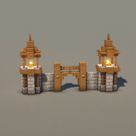 Kakitho’s Medieval Wall & Gate – Build It Minecraft Gates Design, Minecraft Wall Fountain Ideas, Minecraft Fence Gate Designs, Minecraft Hill Stairs, Village Entrance Gate Design Minecraft, Minecraft Medieval Mine Entrance, Minecraft Wall Gate, Stone Minecraft Builds, Minecraft Medieval Entrance