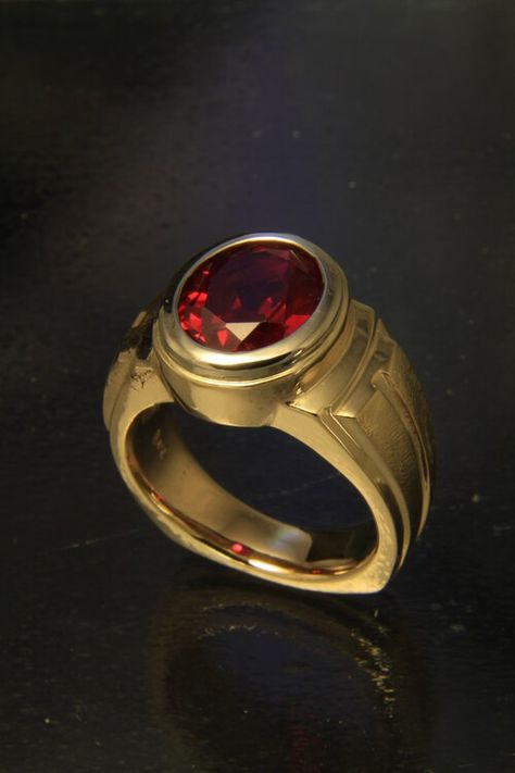 Rings — Art Metals Studio Gents Ring With Stone, Rings For Men Stone, Ruby Ring Gold Men, Ruby Ring Designs Unique For Men, Mens Ruby Ring Gold, Ruby Ring For Men In Gold, Stone Ring Design Gold Men, Gents Ring Design, Indian Seating