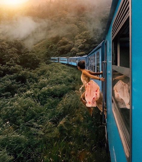 Scenic Train Rides, Train Tour, Blue Train, Sri Lanka Travel, Train Journey, Tropical Island, Train Rides, Travel Inspo, Travel Aesthetic