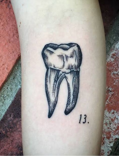 Tooth Tattoo Ideas, Anatomy Tattoo, Tooth Tattoo, Hipster Tattoo, Unique Tattoos For Men, Fantasy Tattoos, Tattoo Meaning, Up Tattoos, Foot Tattoos