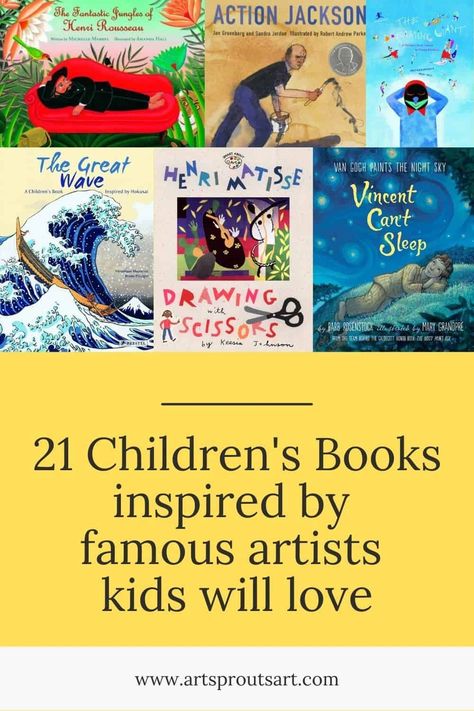 21 Children's Books about Famous Artists Kids Will Love 23 Famous Artists For Kids, Elementary Art Lesson Plans, Chinese Knots, Sleeping Drawing, History Essay, Primary School Teacher, History For Kids, Art Education Resources, Educational Books