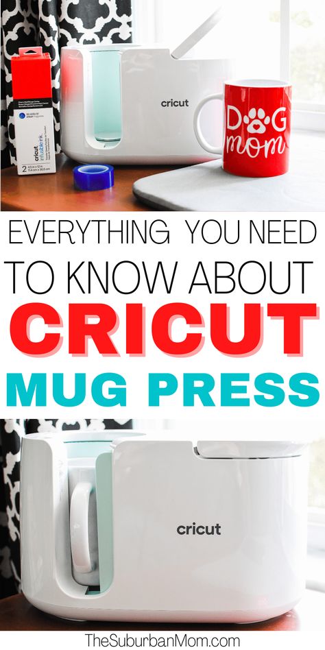 Cricut Mug Press Dog Mom Mug with Infusible Ink, heat resistant tape and EasyPress Mat. This post has everything you need to know about the Cricut Mug Press plus a full tutorial with video to walk users through their first project a Dog Mom or Cat Mom Mug. Cricut Mugs made with the Mug Press are dishwasher safe. How To Make Mugs With A Cricut, Cricut Mug Ideas Infusible Ink, Cricuit Ideas Diy Projects Mugs, Personalized Mugs Diy, Sealing Vinyl On Cups, Custom Mugs Diy, Cricket Mug Press, How To Use Cricut Mug Press, Cricut Mug Press Projects