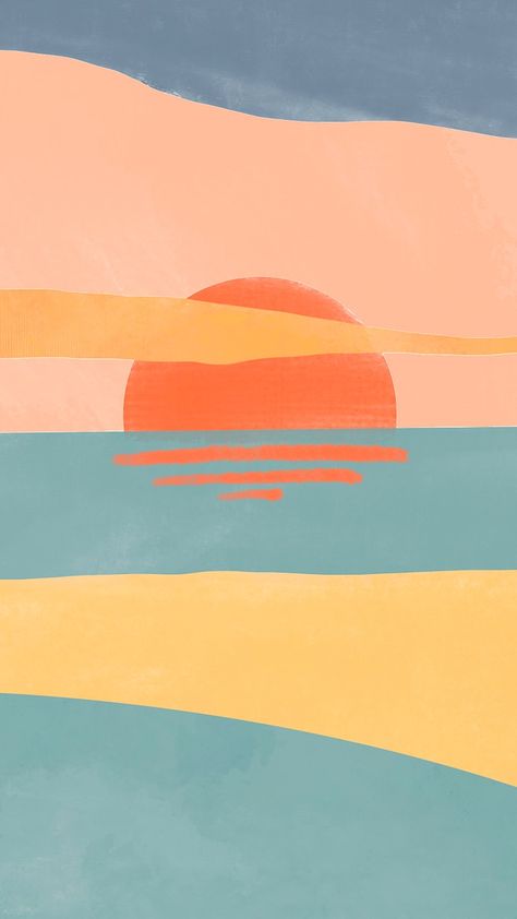 Watercolor seaside background sunset reflection | free image by rawpixel.com / ton Preppy Wallpaper Summer, Backgrounds Sunset, Seaside Background, Background Sunset, Watercolor Wallpaper Iphone, Sunset Reflection, Sunset Scenery, Abstract Sunset, Wallpaper Summer