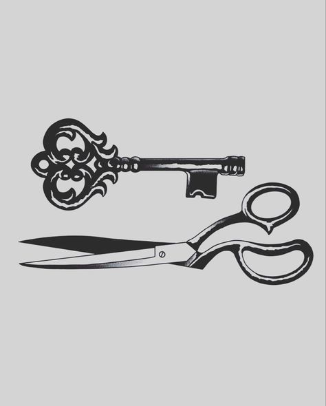 American Traditional Skeleton Key Tattoo, Key Tattoo Traditional, Traditional Tattoo Key, Keychain Tattoo, Speakeasy Tattoo, Skeleton Key Tattoo, Key Tattoo Designs, Food Tattoos, Mouthwatering Food