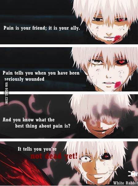 Memes Scary, Tokyo Ghoul Quotes, Funny Anime Memes, Ghoul Quotes, Anime Love Quotes, Tokyo Ghoul Wallpapers, Ken Tokyo Ghoul, Manga Quotes, Tokyo Ghoul Kaneki