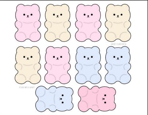 Squishy Printable, Printable Paper Toys Templates, Christmas Candyland, Paper Toy Printable, Paper Squishy, Lip Drawing, Book Crafts Diy, Cute Easy Doodles, Paper Toys Template