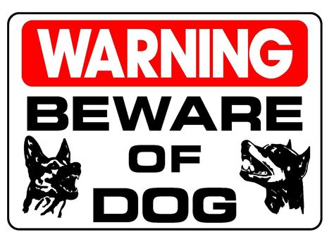 Dog Bite, Dog Clipart, Beware Of Dog, Dog Biting, Guard Dogs, Dog Signs, Professional Design, Core Values, Danger Sign