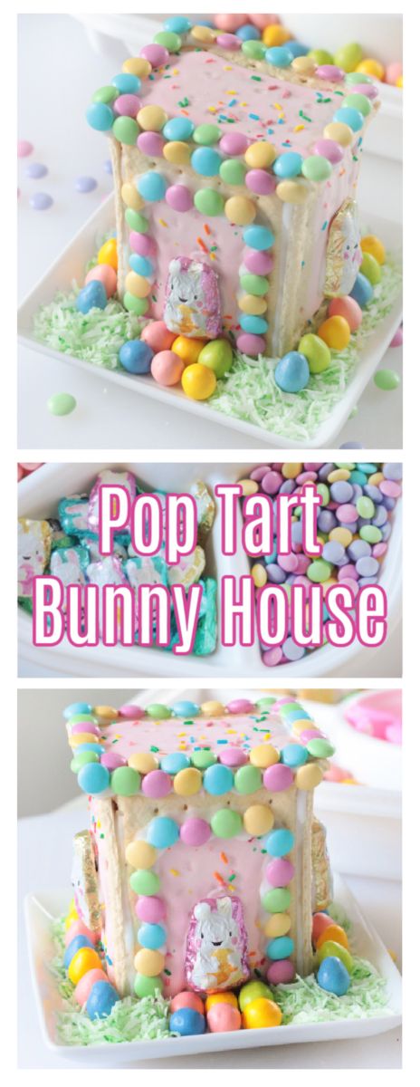 Pop Tart Bunny House Easter Candies, Peeps Marshmallow, House Video, Easter Snacks, Easter Sweets, Pop Tart, Easter Baking, Easter Goodies, Bunny House