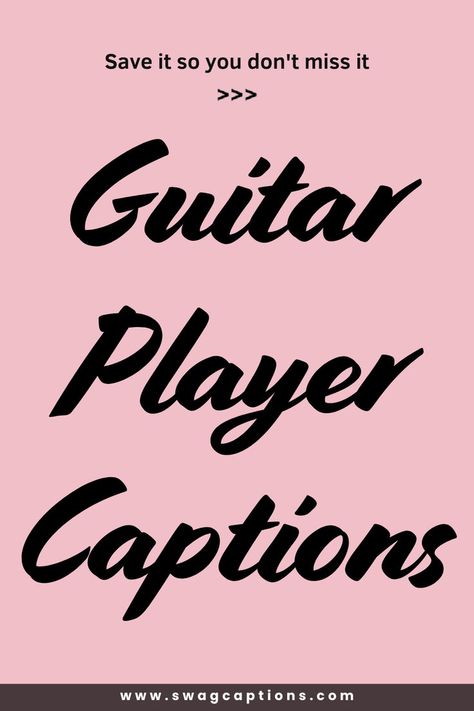 Discover the perfect words to match your strumming skills with our collection of Guitar Player Captions! Whether you're sharing a solo performance or a jam session with friends, these captions will help you express your passion for music. From witty one-liners to heartfelt messages, find the ideal caption to complement your guitar photos and videos. Music Captions, Music Passion, Funny Guitar, Witty One Liners, Guitar Photos, Jam Session, Perfect Captions, Music Is My Escape, Solo Performance