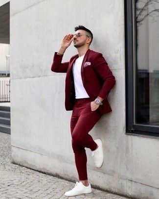 Maroon Coat Outfit Men, Burgundy Shirt Outfit Men, Maroon Coat Outfit, Maroon Coat, Maroon Blazer, Maroon Outfit, Dapper Outfit, Light Blue Dress Shirt, Shirt Outfit Men