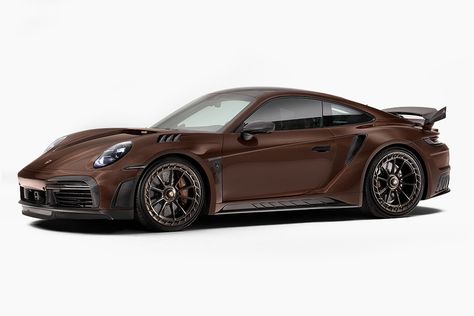 2022 TopCar Porsche 992 Stinger GTR Carbon Brown | HiConsumption Shelby Gt350r, Porsche 992, Grey Vans, Michelin Tires, Dual Clutch Transmission, Pretty Cars, Mustang Shelby, Stinger, Twin Turbo