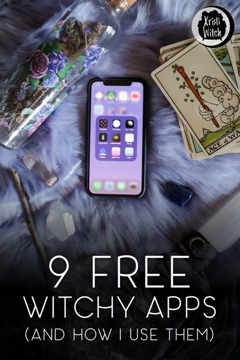 Best Apps For Witches, Spiritual Apps, Witchcraft Apps, Witch Motivation, Wicca Meditation, Witchy Apps, Learn Witchcraft, Witch Apps, Easy Witchcraft