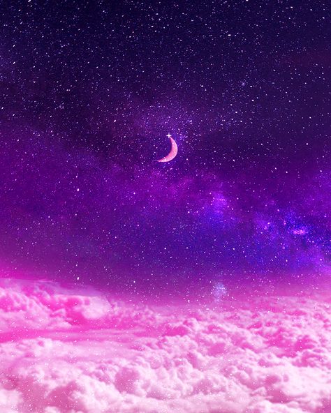 Coolest Backgrounds, Pretty Skys, Lunar Art, Serenity Color, Wallpaper Artwork, Astronomy Poster, Personalized Wallpaper, Lilac Sky, Love Pink Wallpaper