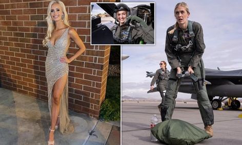 Madison Marsh got her pilot's license at 17 years old. She is now an Air Force 2nd lieutenant and has a coveted place to train as a fighter pilot. also be crowned the next Miss America. Women Fighter Pilots, Miss America Crown, Army Football, Air Force Women, Air Force Pilot, Air Force Academy, Pilot Training, Female Pilot, Air Fighter