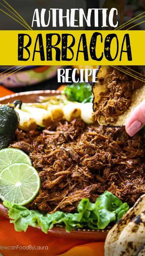 Mexican Barbecue Recipes, Beef Toast Recipe, Barbacoa Recipe Authentic, Barbacoa Beef Recipe, Barboca Beef Slow Cooker Tacos, Authentic Mexican Meats, How To Make Barbacoa Recipes, Instapot Beef Barbacoa Recipe, Barbacoa Crock Pot Cheek Meat