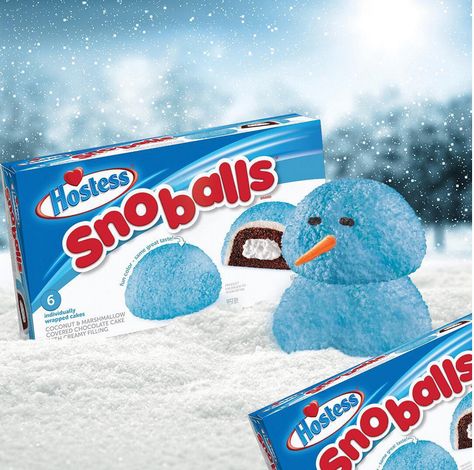 Hostess Snowballs Snowball Wallpaper, Snow Themed Snacks, Sno Ball Recipe, Peanut Butter Snowballs Taste Of Home, Hostess Snowballs, Hostess Cakes, Hostess Snacks, Pink Neon Wallpaper, American Snacks