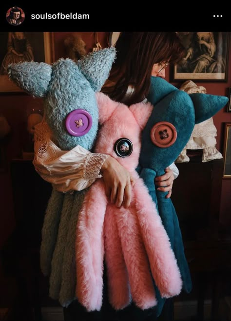 You could buy a blanket you like and turn it into this 🖤 Coraline Octopus Doll, Coraline Octopus, Octopus Doll, Toy Octopus, Octopus Stuffed Animal, Coraline And Wybie, Coraline Aesthetic, Pattern Interior, Coraline Doll