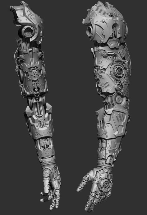 Mechanical Sleeve Tattoo, Cyborgs Art, Biomechanical Tattoo, Creepy Art, Armor Concept, Art Toy, Arm Tattoo, Cyberpunk, Sleeve Tattoos