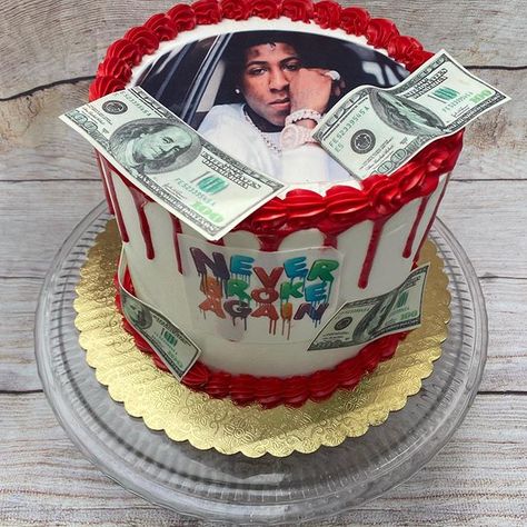 Nba Youngboy Birthday Cake, Nba Youngboy Cake Ideas, Nba Youngboy Party Theme, Birthday Cake Rapper, Nba Youngboy Birthday Party Ideas, Rod Wave Birthday Cake, Nba Youngboy Cake, Youngboy Birthday, 17th Birthday Cake Boy