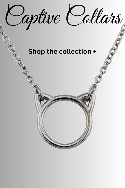 Not only is this kitten sub day collar super cute, but it will never tarnish making it ideal to wear every day. The kitten will go with any outfit, and you'll love the way the smooth roundness of its ears and little kitty face feels, it is wonderfully discreet pet play collar that can either permanently lock or not as you wish. Presenting your slave with this kitten collar necklace can be incorporated in a solemnizing ceremony to signify your relationship and will serve as a permanent reminder Day Collar For Subs, Sub Collar, Morse Code Jewelry, Eau Claire Wisconsin, Kitten Play Collar, Kitten Collar, Pet Play, Day Collar, Kitten Collars