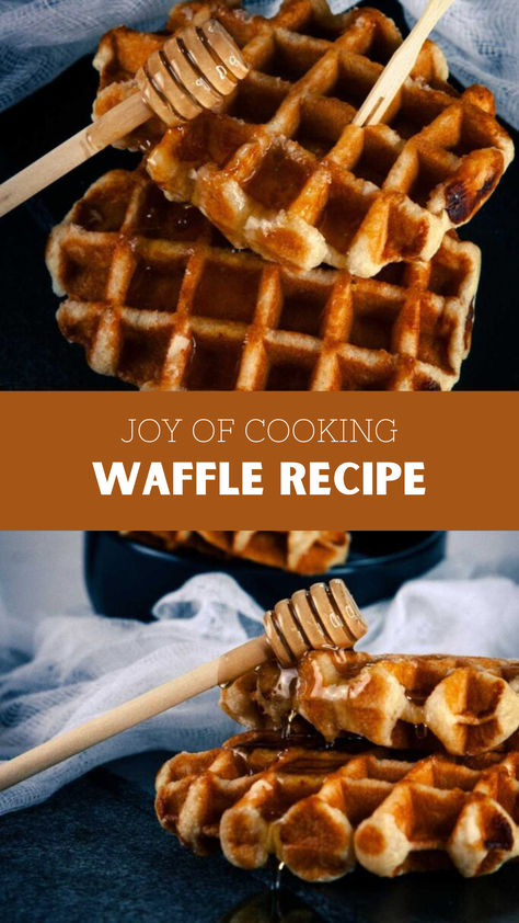 Joy Of Cooking Waffle Recipe Waffle Pan, Waffle Ingredients, Waffle Recipe, Sugar Eggs, Joy Of Cooking, Waffle Iron, Big Bowl, Waffle Recipes, Waffle Maker