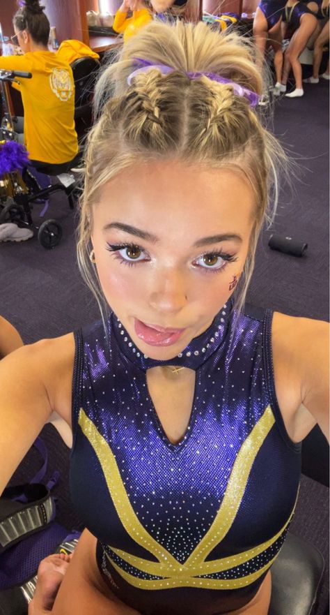 livvydunne | VSCO Livvy Dunne Gymnastics Hair, Olivia Dunne Hair, Livvy Dunne Hair, Livvy Dunne Aesthetic, Livy Dunne Gymnastics, Livy Dunne Gyat, Livvy Dunne Gyat, Olivia Dunne Instagram, Livvydunne Gymnastics