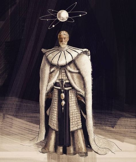 Scifi Emperor, Dune Character Art, Emperor Concept Art, Sci Fi King, Dune Emperor, Emperor Character Design, Shaddam Iv, Space Emperor, Futuristic Earth