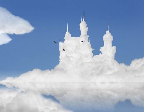 cloud castle angel aesthetic white aesthetic Heaven Illustration, Fantasy Clouds, Heaven Aesthetic, Cloud Castle, Ethereal Clouds, Cloud House, Castle In The Clouds, Sky Castle, Clouds Aesthetic