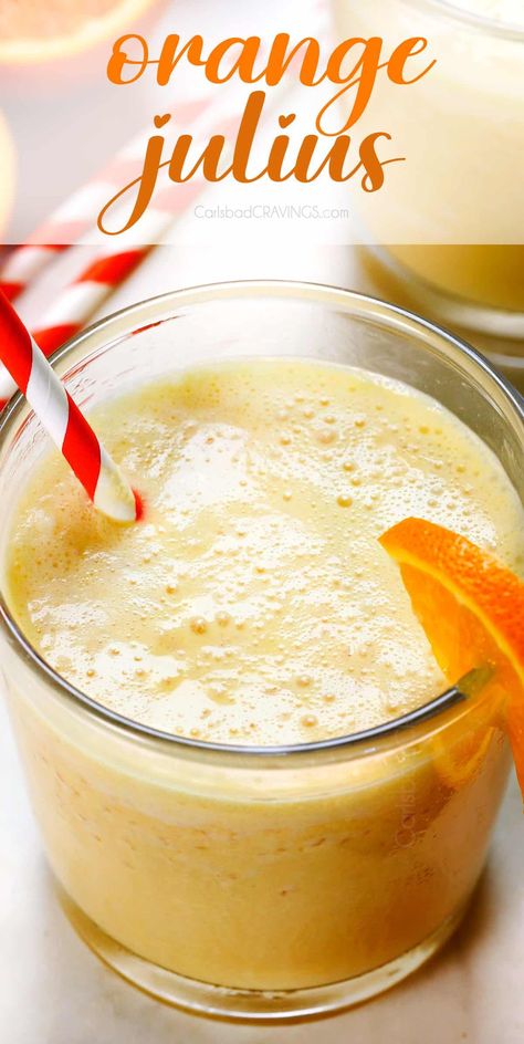 Get the secrets to achieving the BEST Orange Julius with that extra frothy texture, perfectly balanced tart sweetness, and iconic creaminess right at home. Cheers to tips, tricks, variations and frothy fun! How To Make Orange Julius, Orange Julius Recipe Original, Copycat Orange Julius, Orange Julius Recipe, Cravings Recipes, How To Make Orange, Tater Tot Breakfast, Spiced Drinks, Orange Julius